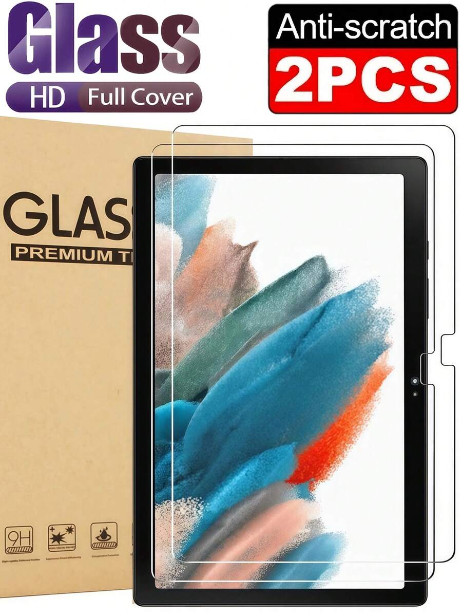 Bộ 2 miếng dán màn hình cường lực độ cứng 9H, chống nổ, chống trầy xước, phù hợp với các dòng máy 5/6/7/8/9/10/11 (2025/2024), Air 4/5 Pro 11", 12.9", 13", M3, M2, M4; Galaxy Tab S8/S9/S7/S10 FE Plus 12.4", S6 Lite; MatePad/Honor; Tablets