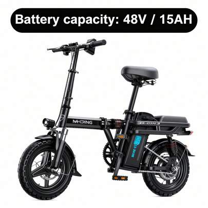 Adult Electric Bicycle, Made Of High Carbon Steel, With An LCD Instrument Panel, Mechanical Disc Brakes, 48V/740M Motor, Speed: 30KM/H.