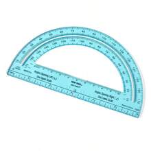hand2mind Safe-T Protractor for Math Flat 180 Degree Protractors Clear Rainbow Plastic Protractor Safety Protractor for Safety School Supplies Homeshool Supplies Set of 24 - como en la foto - Ver 6
