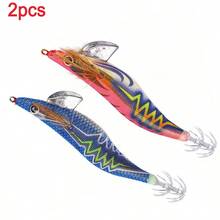 HENGJIA 1pc Glow-In-The-Dark Squid Jig, 13.4cm, 21.2g, Suitable For Squid, Octopus, Cuttlefish And Other Sea Fishing