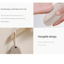 1-10 piezas Piedra natural para limar pies, Piedra natural pura para limar pies, Exfoliante de piedra volcánica, Herramienta natural nano para limar pies - Multicolor - Ver 6