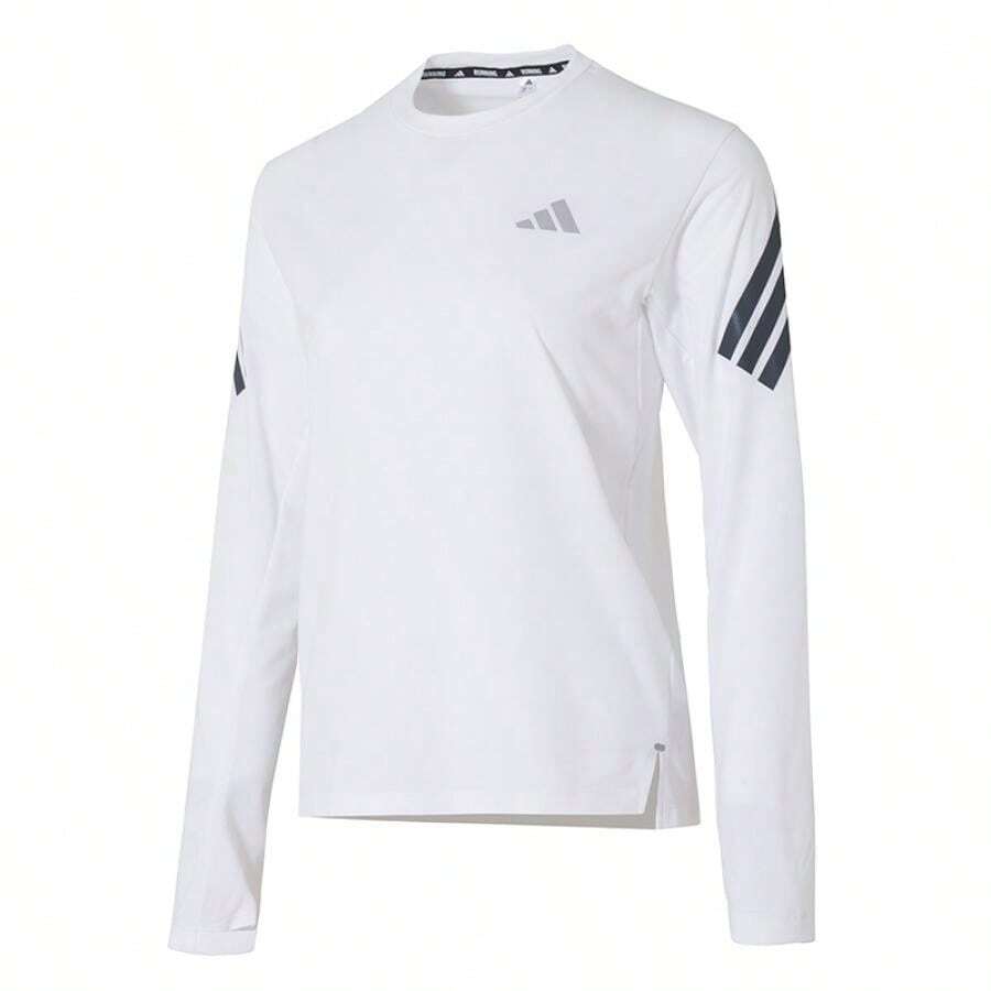 Adidas Áo thun nữ dài tay mềm mại, dáng rộng, thoải mái, thích hợp cho hoạt động ngoài trời và du lịch, thương hiệu Adi365/// LS W KE6842 - trắng - Xem 1