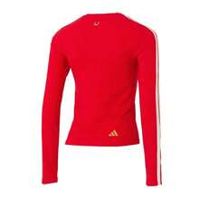 Adidas Camiseta de manga larga cómoda para fitness y deportes al aire libre KW4676 - Rojo - Ver 2