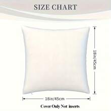 1pc Reversible Plush Throw Pillow Cover, 45x45cm, No Pillow Insert, Simple Gift, Sofa Cushion, Star, Decorative Style, Prayer Mat, Easy To Use, Bedroom Cushion, Soft Pad, Decorative Sofa Cover, Home Decor, Christmas, Valentine's Day, Ramadan, Easter - Multicolor - View 11