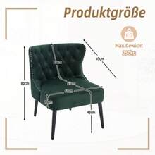 Living Room Chairs - Green - View 2