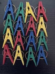 Plastic Clothes Pegs Assorted Colors Clothesline Clips - Best Quality At Best Price DAMCO - 50 Pieces - View 3