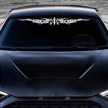 1张大号汽车贴纸，尺寸：38.78英寸 x 4.65英寸 / 98.5厘米 x 11.8厘米，高品质乙烯基材质，带翅膀/条纹图案，乙烯基贴花，创意装饰贴纸 - 易撕易贴 - 汽車貼紙 - 查看 3