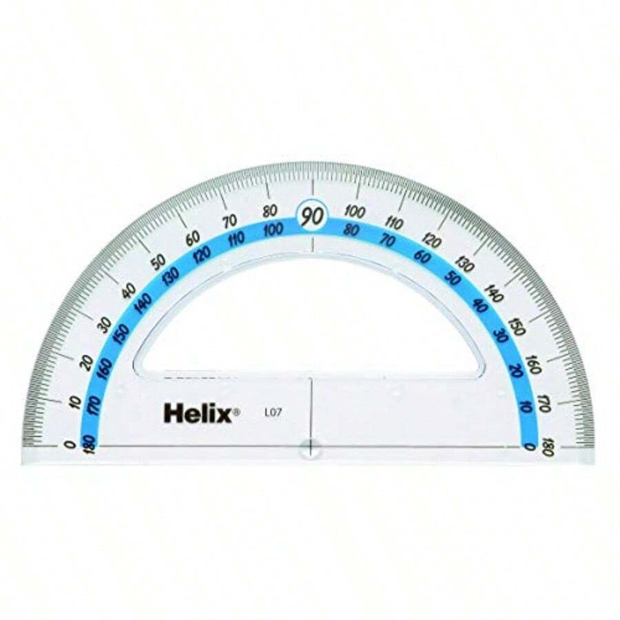 Helix Protractor Transparente 180 Degree - Transparente - Ver 1