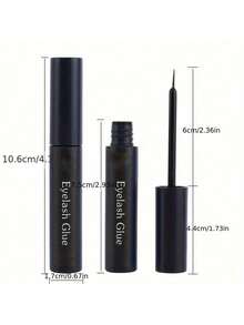 6毫升专业睫毛胶，持久24-36小时快速干透睫毛粘合剂，适用于自粘睫毛或假睫毛粘贴 - 黑色 - 查看 3