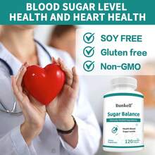 5-In-1 Blood Sugar Balance Support Supplement With Gymnema Sylvestre, Cinnamon, Licorice, White Willow Bark (25 Salicylic Acid), And Berberine HCl, 120 Capsules - 1瓶 - 查看 2