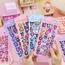 1 Set/1 Sheet Japanese Cartoon Anime Character Cartoon Fart Peach Pinch Sticker Creative 3D Relief Hand Account Decoration Sticker Decompression Reward Sticker, Cute And Beautiful, A Gift For Friends, Creating A Sense Of Surprise, Good-Looking And Affordable, New Year's Gift, Valentine's Day Gift, Easter Gift(Stochastic Style)