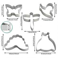 African Savannah Lions, Elephants, Zebras, Gorillas Cookie Cutters, Cake Molds, Butterfly, Dragonfly, Ladybug, Insect Pattern Cookie Cutters - Silver - View 6