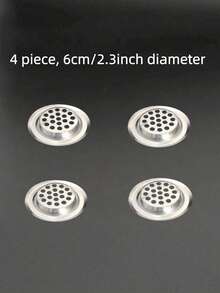 1-4pcs Stainless Steel Sink Drain Strainer Kit, Hair Catcher Stopper - Universal Anti Clog Cover For Bath Tub, Shower, Kitchen Sink, Easy Install Home Essential - Multicolor - View 8