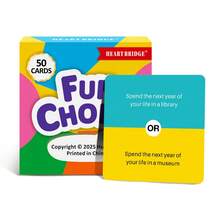 HEART BRIDGE 1PC Fun Dilemma Interactive Card Game, Board Game & Playing Cards For Party Entertainment, Icebreaker Activities, Holiday Gifts Valentine's Day, Halloween, Christmas, Essential For Friends, Family Gatherings & Team Building | 50 Cards Included| - Multicolor - View 8