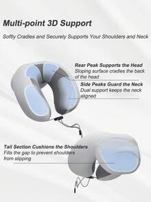 Naturehike Inflatable Neck Pillow, Suitable As Mother's Day Gift - Grey - View 3