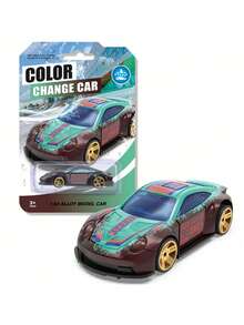 1pc Color Changing Alloy Car Model 1:60 Scale Alloy Racing Car Toy, Mini Color Changing Toy Sports Car, Perfect Birthday, Holiday, Halloween, Christmas Gift - Multicolor - View 11