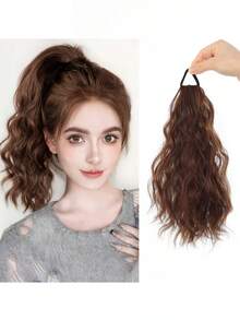 Synthetic Wigs Ponytail Extension Heat-Resistant Fiber Natural-Looking Layered Ponytails Natural Water Ripple Elastic Band Suitable For Women's Daily Wear And Gatherings - Multicolor - View 12