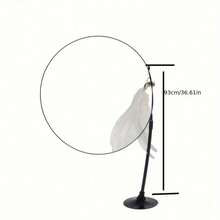 1个猫咪逗猫棒玩具，宠物人造羽毛铃铛替换件，适合猫咪运动和娱乐，手持式逗猫棒，配有可替换的昆虫形状棒头 - 彩色 - 查看 5