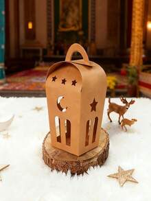 5个/套棕色牛皮纸礼盒，饰以月亮和星星图案，牛皮纸礼品包装盒，适用于婚礼、生日派对回礼装饰，也适合节日、派对、斋月礼物、情人节、母亲节礼物、日常使用、节日礼物、生日、毕业典礼、返校节礼物等场合。 - 彩色 - 查看 11