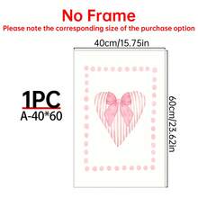 1/3 幅时尚粉色情人节帆布海报。情人节礼物。适用于装饰客厅、卧室、走廊、餐厅和办公室走廊的墙面。家居装饰和墙面艺术!室内装饰。房间装饰美学,可选画框。 - 彩色 - 查看 24