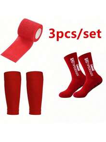 1 Set Unisex Sports Socks & Leg Warmers, Anti-Slip Soccer Socks, Anti-Slip Socks (Style 3)