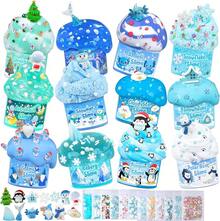 New6 Pack Slimes, Pink Slime Kids, Cloud Slime Kit For Girls Ages 8-12, Toys For Girls And Boys, For Kids Slime Set Party Kit Goodie Bag Stuffers, 4 5 6 7 8 9 10 Year Old Girl Birthday Gift Cute StuffSeasonal Gifts - 藍色 12 包裝 - 查看 1