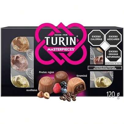 Turin Masterpieces Chocolates rellenos de Ganache Estuche 120 g
