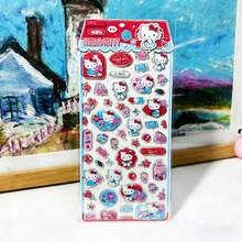 1pc Genuine Anime Character Initial Shiny Sticker, 3D Cartoon Hand Sticker, DIY Decor For Phone Case, Water Cup, Random Style, New Year Gift, Valentine's Day Gift, Easter Gift - Multicolor - View 6