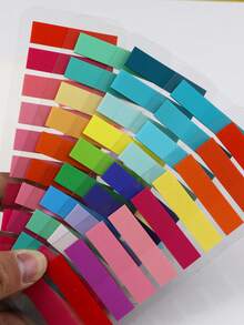 200pcs Colorful PET Sticky Notes, Writable, Repositionable Translucent Bookmarks, Self-Adhesive Page Labels, Suitable For Binders And Indexing School Supplies - Multicolor - View 2