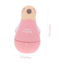 PRETYZOOM Temporizador mecánico de Cuenta Regresiva Dispositivo Temporizador es para Egg Timer de Comida de Cocina para niños AbS Rosa - Rosa - Ver 2