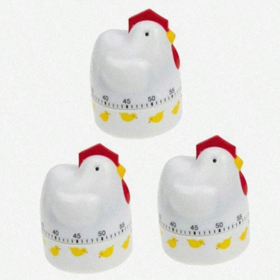 Cabilock 3 Piezas Temporizador de Cocina recordatorio de marcación de Cuerda Temporizador de Horno Relojes Egg Timer de horneado Dispositivo recordatorio de - coloressurtidos - Ver 1