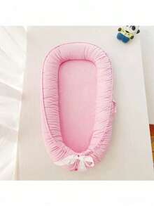 1 pieza Nido portátil para bebé de unicolor, diseño biológico con cremallera, desmontable, adecuado para bebés de 0 a 1 año - Multicolor - Ver 13