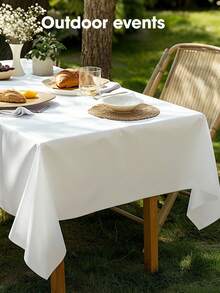 Bộ 10 khăn trải bàn dùng một lần màu trơn, kích thước 137*183cm, thích hợp cho đám cưới ngoài trời, tiệc sinh nhật, cắm trại, sự kiện tựu trường, họp mặt gia đình, Ngày Valentine, Ngày của Mẹ, Lễ Phục Sinh, Halloween, Lễ Tạ ơn, Giáng Sinh, khăn trải bàn hình chữ nhật. - Nhiều màu - Xem 5