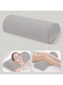 1pc 6.69*17.72*3.35inch Semi-Circular Ergonomic Leg Pillow Cushion, Washable Cover, Suitable For Legs, Knees, Lower Back And Head, Lumbar Support Pillow, Memory Foam Leg Pillow, Side Sleeper Pillow, Leg Elevation Pillow, Crescent Shape Leg Lift Pillow, Knee, Waist Support, Ankle Rest And Foot Comfort, Multi-Functional Footrest Pillow Memory Foam Footrest Pad Removable Foot Pillow Care Pad Multi-Functional Pillow - Multicolor - View 16