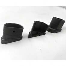 4pcs Anti-Slip Thick Ladder Feet Covers, Suitable For 22*40mm Aluminum Alloy Ladder Legs - Black - View 5