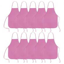 10pcs Polka Dot Aprons, Suitable For Children, Teens And Artists - Durable Non-Woven Fabric, Perfect For Classroom, Kitchen, Crafts And Party Activities, Children's Art Supplies, Craft Aprons, Fun Design, Easy Care - Multicolor - View 9