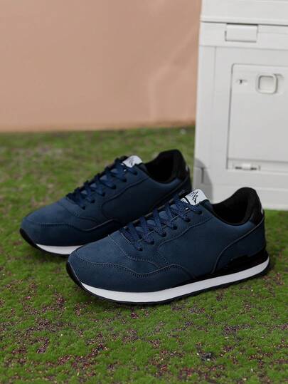 休闲时尚男士运动鞋，户外运动鞋，百搭耐穿，透气防滑，PU低帮系带低跟鞋，男士休闲鞋，网球鞋，跑步鞋