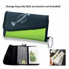 6-Compartment Fishing Lure Storage Bag, Fishing Tackle Organizer Bag