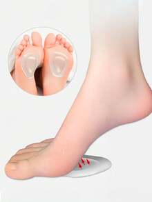 6pcs Reusable Forefoot Shock Absorbing Gel Pads - High Heel Cushions, Anti-Slip Pressure Relief Pads To Alleviate Foot Fatigue - Multicolor - View 7