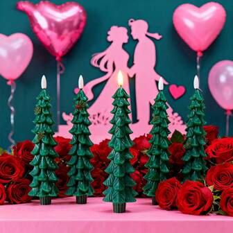 Vela electrónica con forma de bala con forma de piña de pino navideño realista, sin baterías incluidas (se requieren 2 baterías AAA), vela electrónica sin llama con control remoto, decoración de ambiente navideño, decoración de propuesta/fiesta de cumpleaños/Navidad/Nochebuena, luces decorativas estacionales, decoración de árbol de Navidad, regalo de decoración navideña