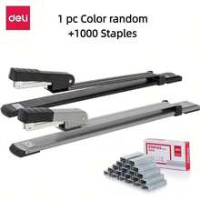 Heavy Duty Long Arm Stapler, Suitable For Books And Magazines - 25 Sheet Capacity, 12 Inch Stapling Depth, Precise Markings, Metal Structure, Professional Office Use, Book Stapler | Durable Stapler