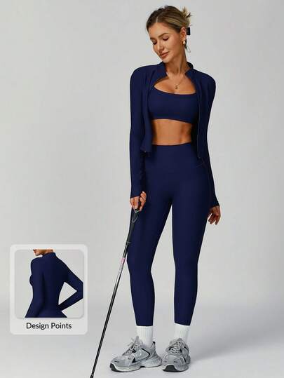 MASKERT 两件套女士运动套装，健身服，瑜伽服，跑步服，高弹力运动服，休闲运动服，亲肤舒适