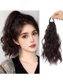 Synthetic Wigs Ponytail Extension Heat-Resistant Fiber Natural-Looking Layered Ponytails Natural Water Ripple Elastic Band Suitable For Women's Daily Wear And Gatherings - Multicolor - View 9