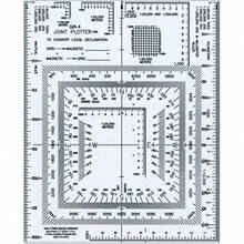 Westcott UTM - Plotter lector de mapas 5 x 6 pulgadas transparente GR-4 - como en la foto - Ver 3