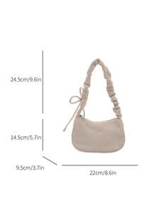 2026 modische Wolken-plissierte Shopper Umhängetasche