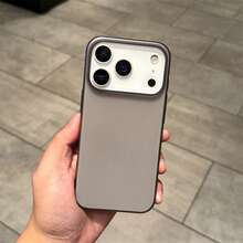 纯色超薄哑光黑手机壳，兼容 17 Pro Max/17 Pro/17/16 Pro Max/16/16 Pro/16 Plus/15/15 Pro Max/15 Pro/15 Plus/11/12/13/14 Pro Max/12 Pro/12 Pro Max/13 Pro/13 Pro Max/14 Pro/14 Pro Max/14 Plus，硬壳设计，轻薄便携，春季生日礼物 - 黑色-硬殼超薄 - 查看 9
