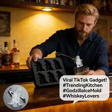 1pc Monster Ice Mold, Amazingly Sharp And Detailed Carving - The Smooth Black Silicone Material Creates A Premium Feel, While The Iconic Monster Shape Can Add A Touch Of Fun To Any Beverage. A Must-Have For Whiskey Enthusiasts, This Etsy Find Seamlessly Blends Playfulness And Quality. - Multicolor - View 4