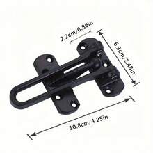 1PC Solid Thickened Door Security Lock Swing Pole Door Lock For Home/Hotel/ Reinforced Door Stop, Anti-Theft Padlock Door Buckle - Multicolor - View 6