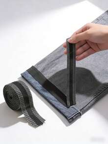 1 Roll Self-Adhesive Hem Tape, Adjustable Pant Leg Length, Clothing Accessory (This Product Requires Using A Steam Iron, With An Ironing Temperature Of 160-180 Degrees. If You Are Unsure How To Use It, Please Watch The Video For Detailed Guidance.) - Multicolor - View 10