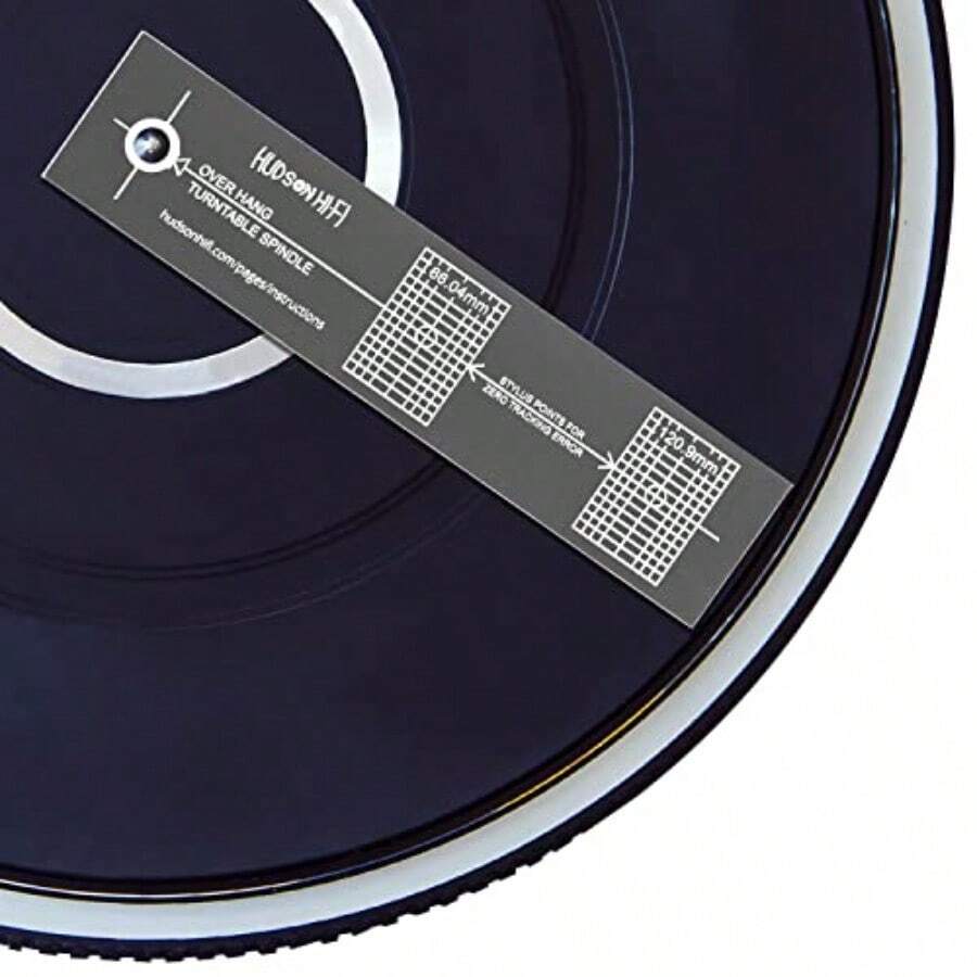 Hudson Hi-Fi Protractores y VTA Mirrored v2 Protractor - Negrooplateado - Ver 1
